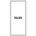 thumbnail image 1 of 15x35 Frame Silver Inner Slope Bevel Picture Frame | 1 Inch Moulding Width | 0.75 Inch Rabbet Depth, 1 of 8