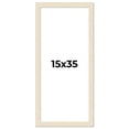 thumbnail image 1 of 15x35 Frame White Real Wood Picture Frame Width 1.5 inches | Interior Frame Depth 0.5 inches | Barn, 1 of 8