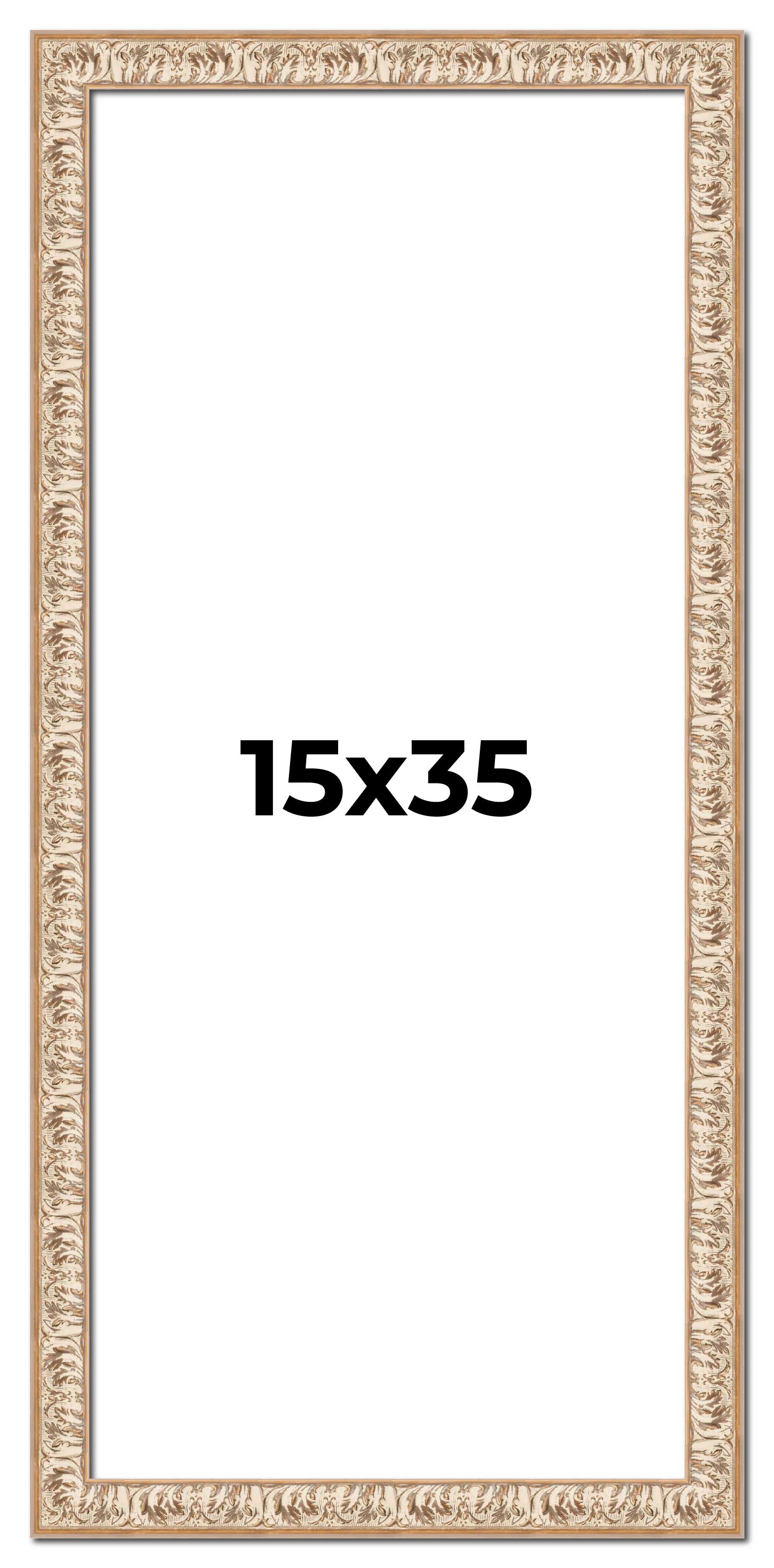 15x35 Frame White Real Wood Picture Frame Width 1.5 inches | Interior ...