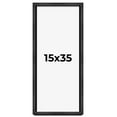 thumbnail image 1 of 15x35 Shadow Box Frame Grey Charcoal Black | 0.875 Inches Deep | Solid Wood Shadowbox Display Frame, 1 of 8
