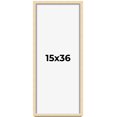 thumbnail image 1 of 15x36 Frame Beige Real Wood Picture Frame Width 0.75 inches | Interior Frame Depth 0.5 inches |, 1 of 8