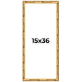 thumbnail image 1 of 15x36 Frame Gold Bamboo Solid Wood Picture Frame | 1 Inch Moulding Width | Interior Frame Depth, 1 of 8