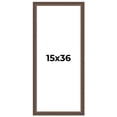 thumbnail image 1 of 15x36 Frame Golden Caramel Solid Wood Bronze Picture Frame | 1.25 Inch Moulding Width | 0.5 Inch, 1 of 8