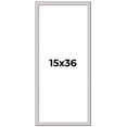thumbnail image 1 of 15x36 Frame Silver Inner Slope Bevel Picture Frame | 1 Inch Moulding Width | 0.75 Inch Rabbet Depth, 1 of 8