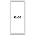 thumbnail image 1 of 15x36 Frame Sterling Silver Solid Wood Picture Frame | 1.25 Inch Moulding Width | 0.75 Inch, 1 of 8