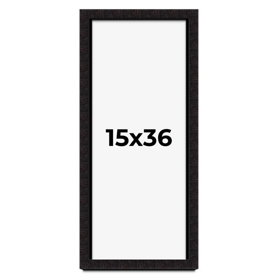 15x36 Shadow Box Black Solid Wood Display Picture Frame | 1 Inch Rabbet Depth | | 1.375 Inch