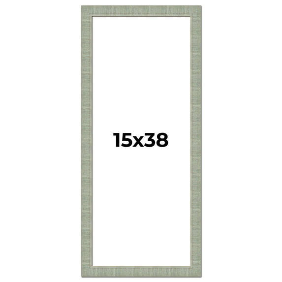 15x38 Frame Green Desert Pear Solid Wood Picture Frame | 1.625 Inch Moulding Width | Interior Frame