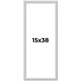 thumbnail image 1 of 15x38 Frame Silver Inner Slope Bevel Picture Frame | 1 Inch Moulding Width | 0.75 Inch Rabbet Depth, 1 of 8