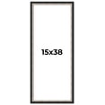 thumbnail image 1 of 15x38 Frame Silver Real Wood Picture Frame Width 1.25 Inches | Interior Frame Depth 0.75 Inches |, 1 of 8