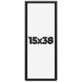 thumbnail image 1 of 15x38 Shadow Box Frame Black | 2 Inches Deep Real Wood Contemporary Shadowbox Display Frame | UV, 1 of 4