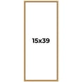 thumbnail image 1 of 15x39 Frame Beaded Gold Solid Wood Picture Frame | 0.75 Inches Moulding Width | Liscio Oro, 1 of 8