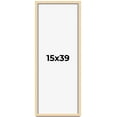thumbnail image 1 of 15x39 Frame Beige Real Wood Picture Frame Width 0.75 inches | Interior Frame Depth 0.5 inches |, 1 of 8