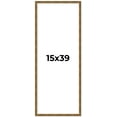 thumbnail image 1 of 15x39 Frame Gold Kingsley Distressed Solid Wood Picture Frame Width 0.75 Inches | Interior Frame, 1 of 8