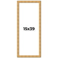 thumbnail image 1 of 15x39 Frame Gold Rustic Solid Wood Picture Frame | 1.25 Inch Wide Moulding | Rustique Gold, 1 of 8