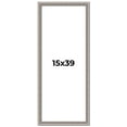 thumbnail image 1 of 15x39 Frame Grey Real Wood Picture Frame Width 1.25 inches | Interior Frame Depth 0.5 inches | Hans, 1 of 8