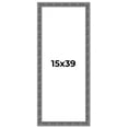 thumbnail image 1 of 15x39 Frame Silver Black Rustic Sonoma Solid Wood Picture Frame | 1.5 Inch Moulding Width |, 1 of 8
