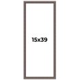 thumbnail image 1 of 15x39 Frame Silver Real Wood Picture Frame Width 1.25 Inches | Interior Frame Depth 0.5 Inches |, 1 of 8