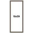 thumbnail image 1 of 15x39 Frame Silver Real Wood Picture Frame Width 1.25 Inches | Interior Frame Depth 0.5 Inches |, 1 of 8