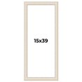thumbnail image 1 of 15x39 Frame White Real Wood Picture Frame Width 1.75 inches | Interior Frame Depth 0.5 inches |, 1 of 8