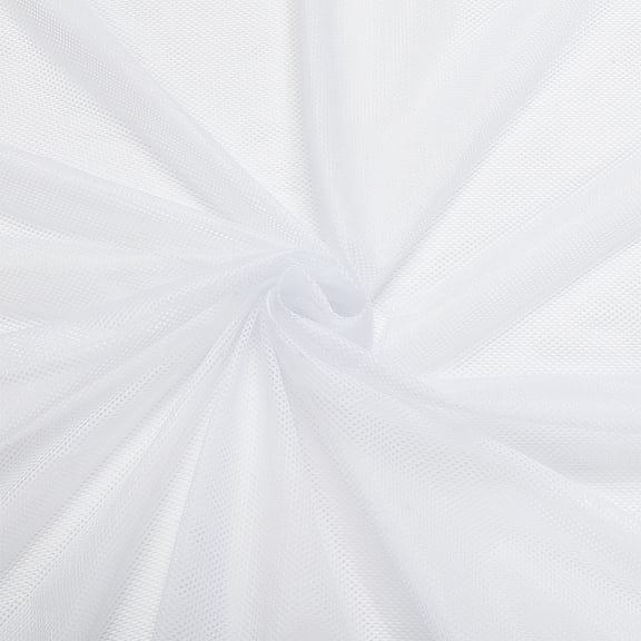 15x4.9 Feet White Micro Mesh Fabric No Stretch Net Fabric Mesh Polyester Fabric Polyester Mesh Sheer Tulle Lace Fabric Gift Wrapping Sewing