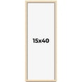 thumbnail image 1 of 15x40 Frame Beige Real Wood Picture Frame Width 0.75 inches | Interior Frame Depth 0.5 inches |, 1 of 8