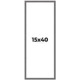 thumbnail image 1 of 15x40 Frame Blue Kingsley Pewter Solid Wood Picture Frame Width 0.75 Inches |Interior Depth 0.5, 1 of 8
