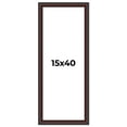 thumbnail image 1 of 15x40 Frame Brown Round Mahogany Solid Wood Picture Frame | 1.625 Inch Moulding Width | with UV, 1 of 8
