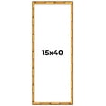 thumbnail image 1 of 15x40 Frame Gold Bamboo Solid Wood Picture Frame | 1 Inch Moulding Width | Interior Frame Depth, 1 of 8