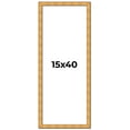 thumbnail image 1 of 15x40 Frame Gold Rustic Solid Wood Picture Frame | 1.25 Inch Wide Moulding | Rustique Gold, 1 of 8