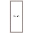 thumbnail image 1 of 15x40 Frame Grey Real Wood Picture Frame Width 1.25 inches | Interior Frame Depth 0.5 inches | Hans, 1 of 8