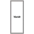 thumbnail image 1 of 15x40 Frame Silver Real Wood Picture Frame Width 1.125 Inches | Interior Frame Depth 0.5 Inches |, 1 of 8