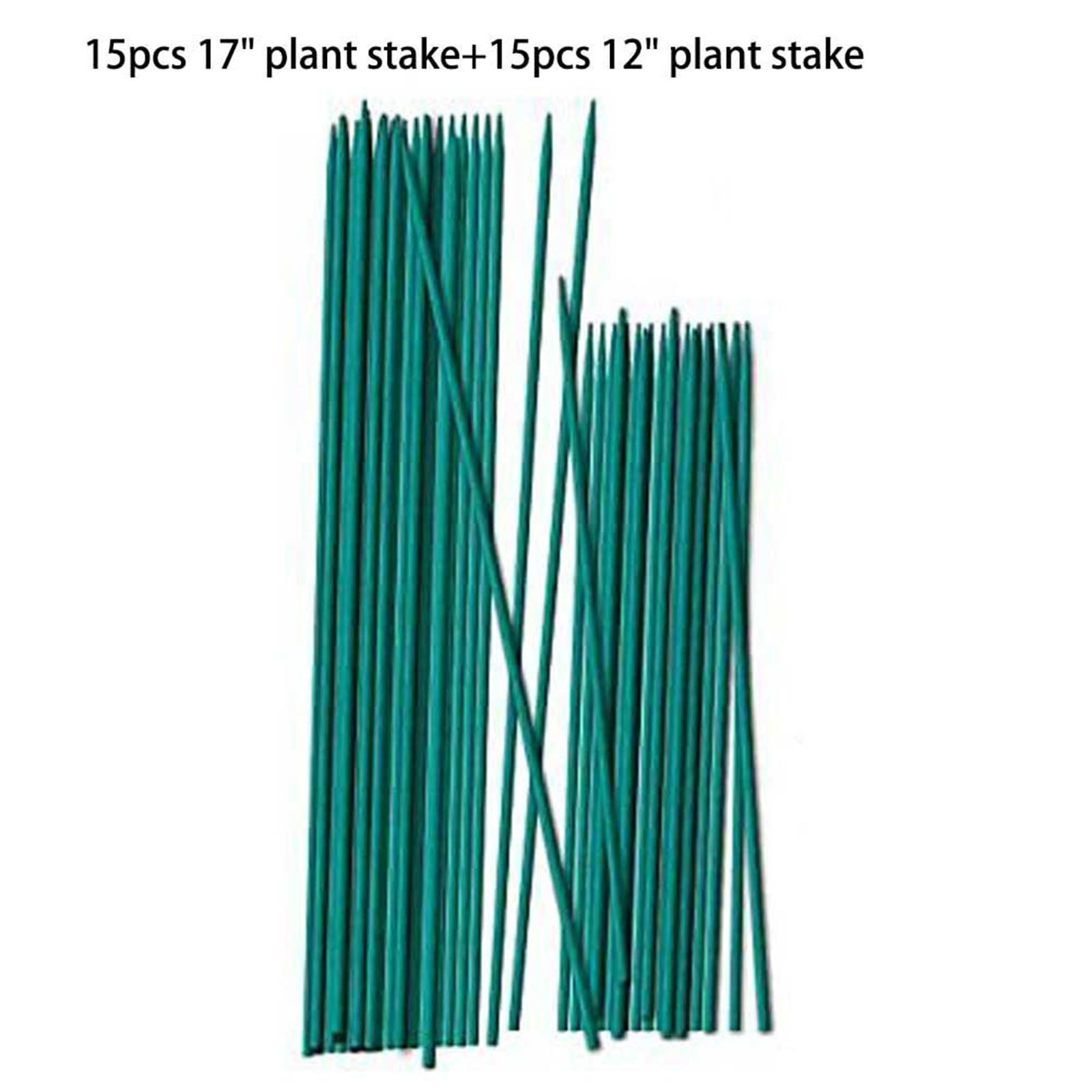 15x43cm Sticks+15x30cm Sticks Green Plant Support Sticks Canes for