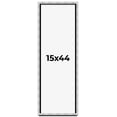 thumbnail image 1 of 15x44 Frame Brushed Silver Solid Wood Picture Frame | 0.75 Inch Moulding Width | Rabbet Depth 0.75, 1 of 5