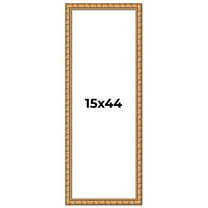 15x44 Frame Gold Real Wood Picture Frame Width 1.5 inches | Interior Frame Depth 0.5 inches |