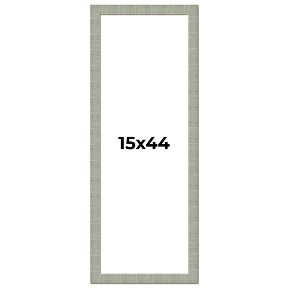 15x44 Frame Green Desert Pear Solid Wood Picture Frame | 1.625 Inch Moulding Width | Interior Frame