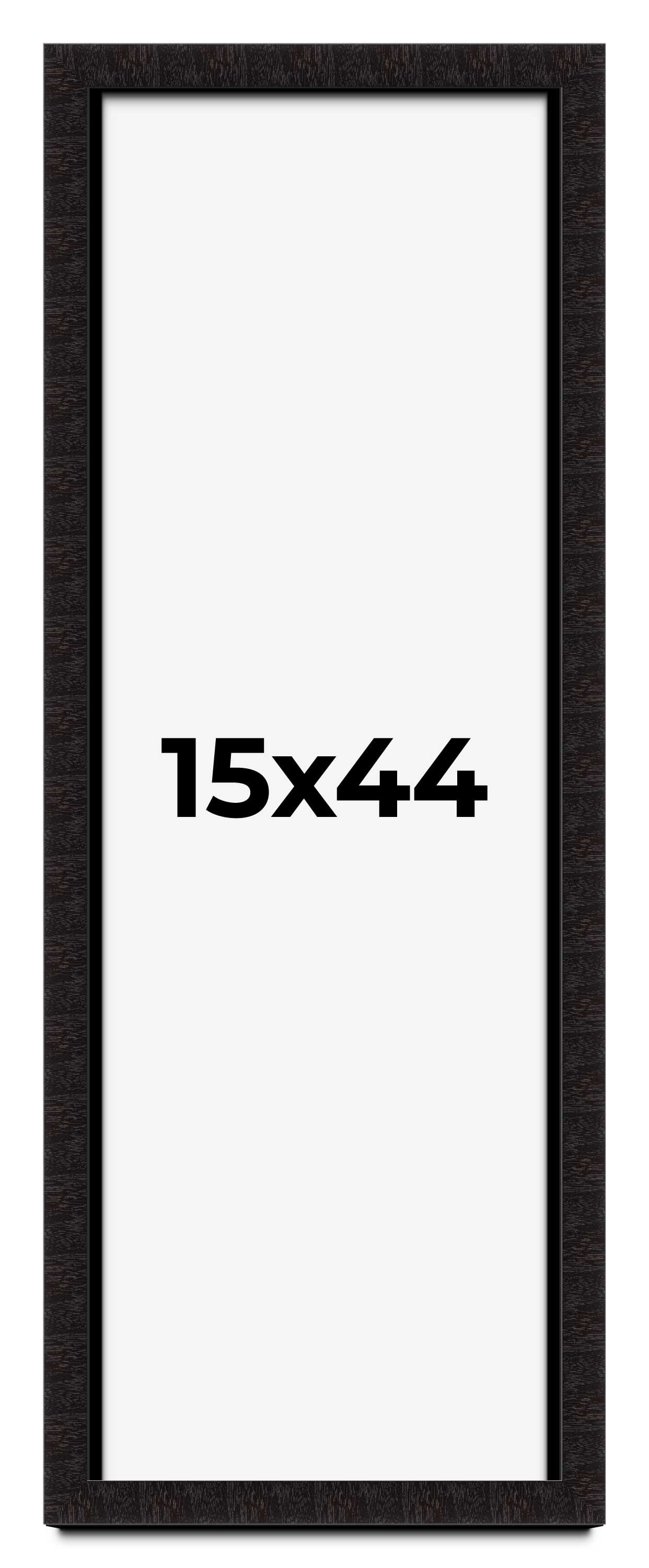 One Rabbet Frame 15x44 Shadow Box Black Solid Wood Display Picture Frame | 1 Inch Rabbet ...