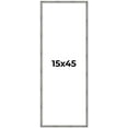 thumbnail image 1 of 15x45 Frame Silver Grey Distressed Solid Wood Picture Frame | 0.75 Inch Moulding Width | Interior, 1 of 8