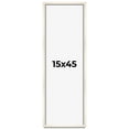thumbnail image 1 of 15x45 Frame White Wash Solid Wood Picture Frame | 0.75 Inch Moulding Width | Includes UV Acrylic, 1 of 8