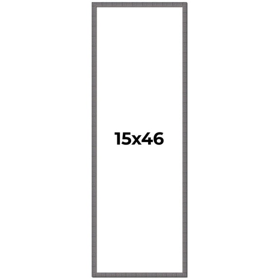 15x46 Frame Slate Blue Distressed Rustic Solid Wood Picture Frame | 0.75 Inch Moulding Width |