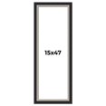 thumbnail image 1 of 15x47 Frame Black Real Wood Picture Frame Width 2.25 Inches | Interior Frame Depth 0.5 Inches |, 1 of 8