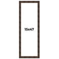 thumbnail image 1 of 15x47 Frame Brown Burl Real Wood Picture Frame Width 1.625 Inches | Interior Frame Depth 0.5 Inches, 1 of 8