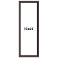thumbnail image 1 of 15x47 Frame Brown Round Mahogany Solid Wood Picture Frame | 1.625 Inch Moulding Width | with UV, 1 of 8