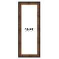 thumbnail image 1 of 15x47 Frame Brown Walnut Gold Ornate Trim Solid Wood Plein Air Picture Frame | 3 Inch Moulding, 1 of 8