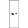 thumbnail image 1 of 15x47 Frame Silver Grey Distressed Solid Wood Picture Frame | 0.75 Inch Moulding Width | Interior, 1 of 8