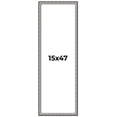thumbnail image 1 of 15x47 Frame Silver Real Wood Picture Frame Width 1.125 Inches | Interior Frame Depth 0.5 Inches |, 1 of 8