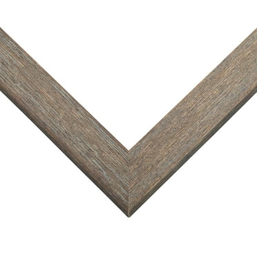 15x47 Knotty Brown Real Wood Picture Frame Width 1.25 inches | Interior Frame Depth 0.5 inches |