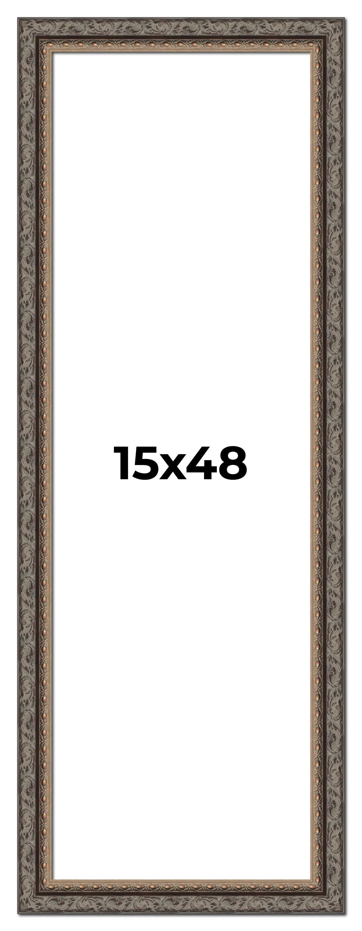 15x48 Frame Black Real Wood Picture Frame Width 2 inches | Interior ...