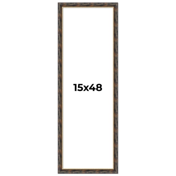 15x48 Frame Gold Real Wood Picture Frame Width 1.5 inches | Interior Frame Depth 0.5 inches |