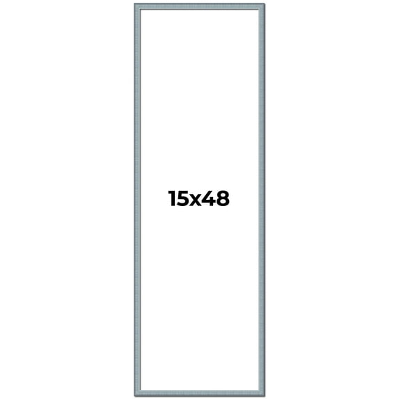 15x48 Frame Rustic Sky Blue Solid Wood Picture Frame | 0.75 Inch Moulding Width |Includes UV