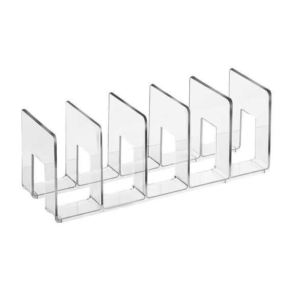 15x5.6x5.1 Inch Desk File Sorter Vertical Desktop File Folder Organizer - 5 Section Book Holder Dividers, Closet Purse Handbag Mail Binder - Magazine Rack Stand Bookshelf